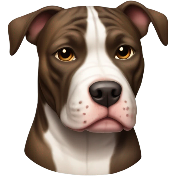 American pitbull terrier dark brindle emoji