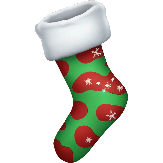 Christmas sock emoji