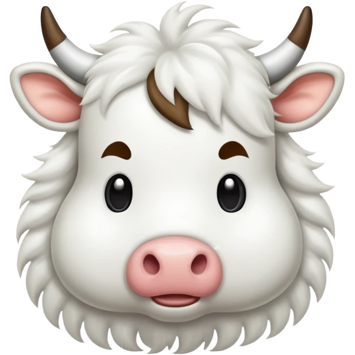white cow tail emoji