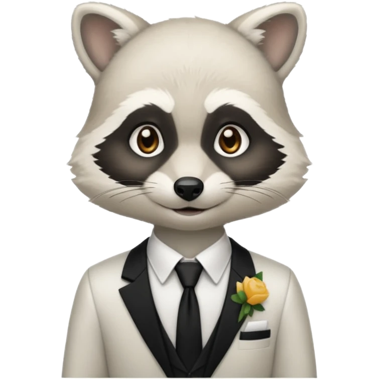 waitor white racoon emoji