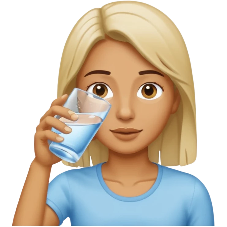 PERSON DRINKING WATER emoji