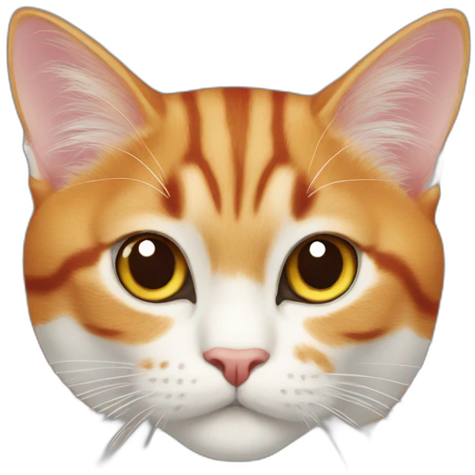 red and white exotic cat emoji