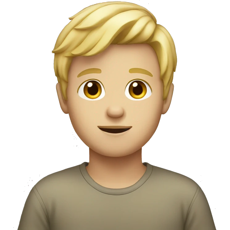 blond haired boy emoji