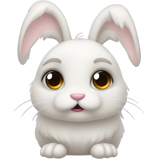 Sad bunny crying tears emoji