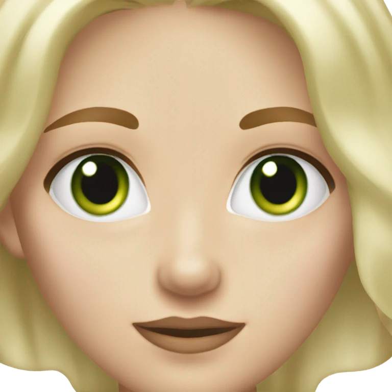 pale blonde platinum girl with green eyes makes gesture 🤷🏼‍♀️ emoji
