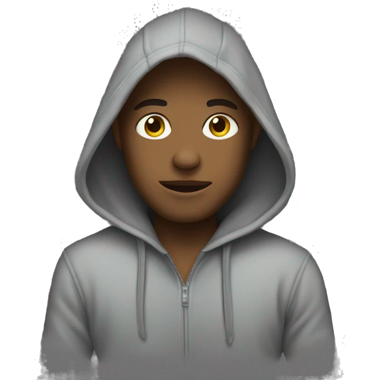 grey hoodie emoji