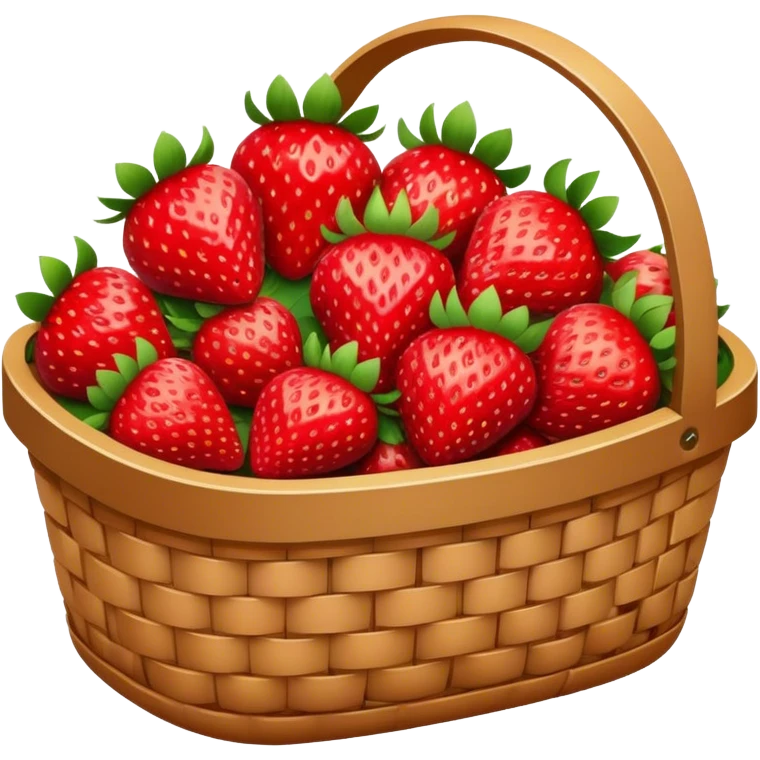 basket of strawberries emoji