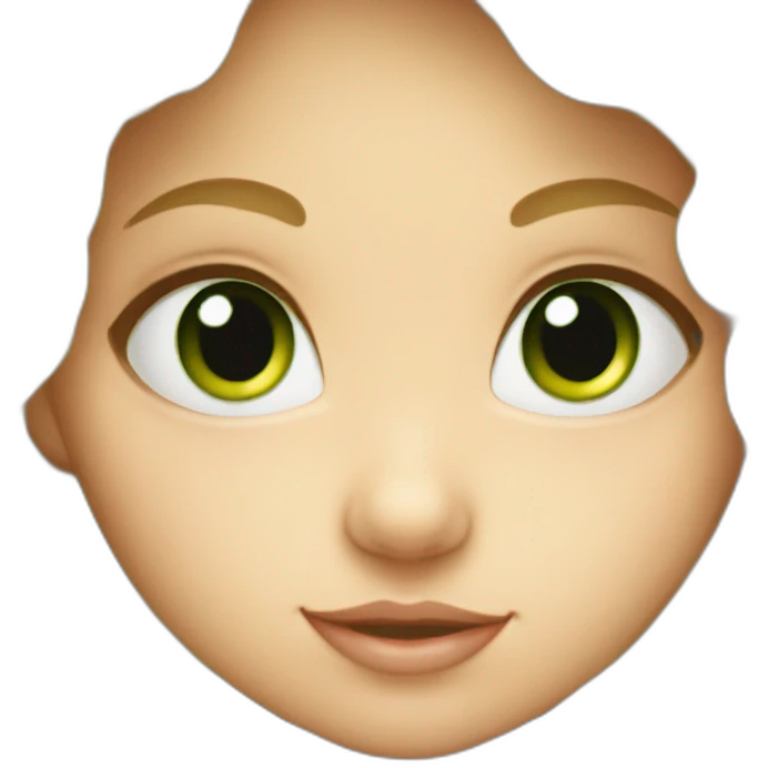 baby blond the eyes green emoji
