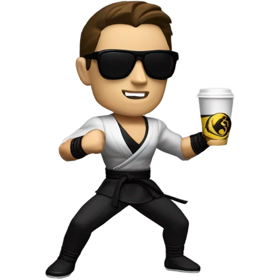 Johnny Café with mortal combat 1 emoji