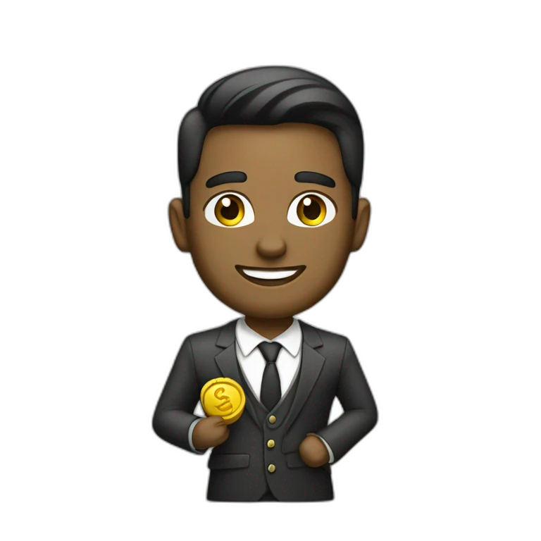 empresario joven y con dinero emoji