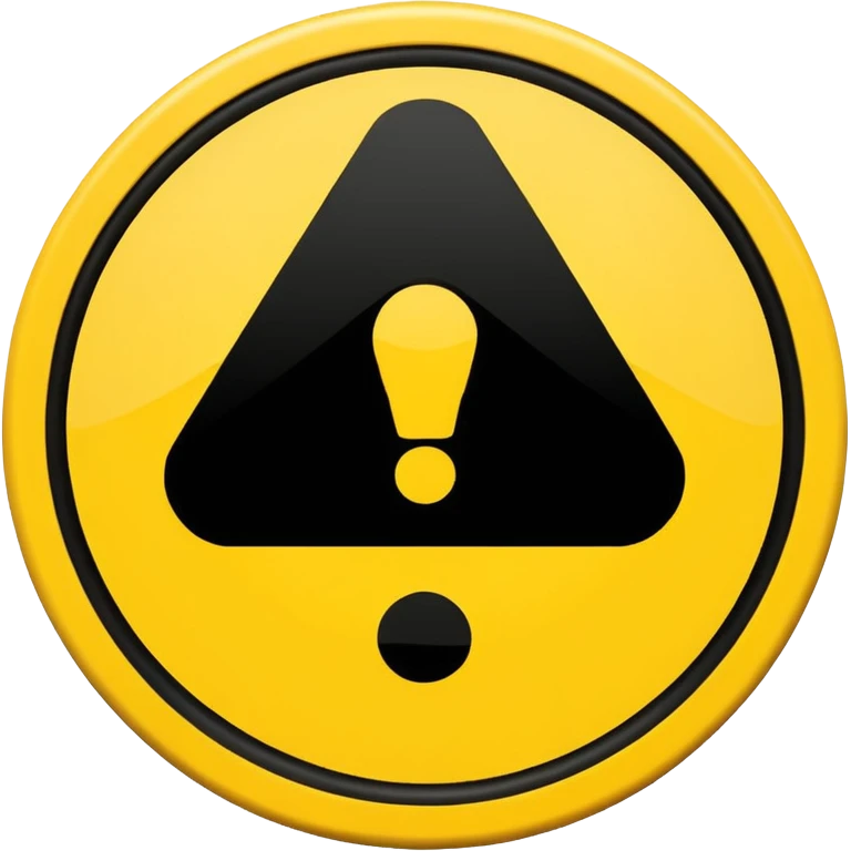 warning sign inside a circle emoji