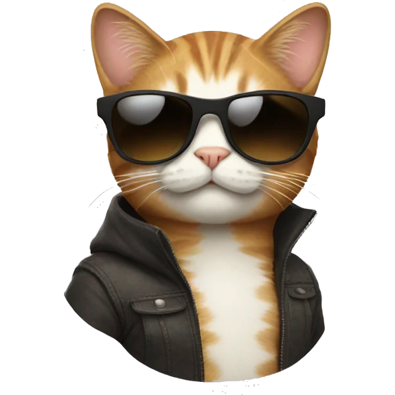 Cat with sunglasses emoji