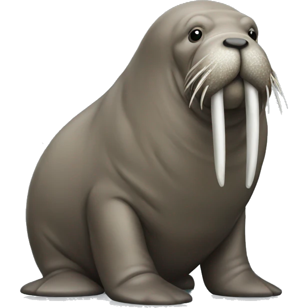 Statue of walrus emoji