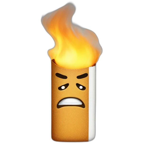 Angry cigarette emoji