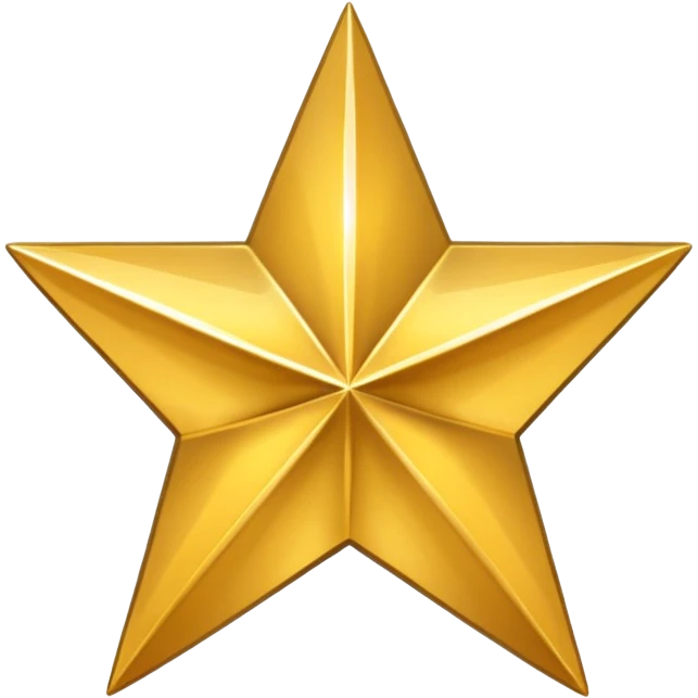 golden quadrangular star emoji