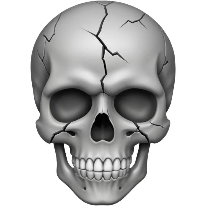 Skull mindblown emoji