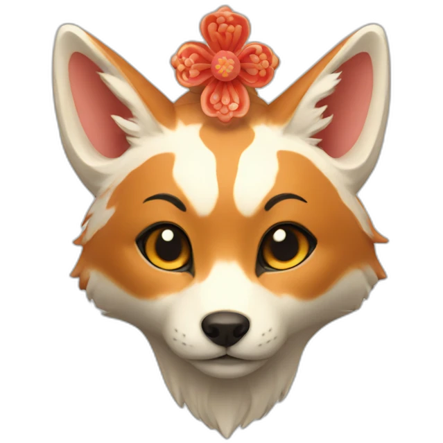 inari shrine fox emoji