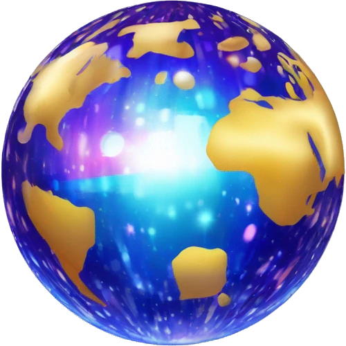 create an illustration similar to the mirror ball illustration on the following website: https://www.pinterest.com.au/pin/651473902379977964/ emoji