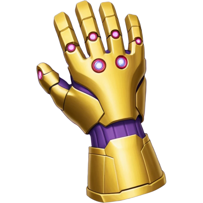 gant de thanos remix par iron man claquement des doigt emoji