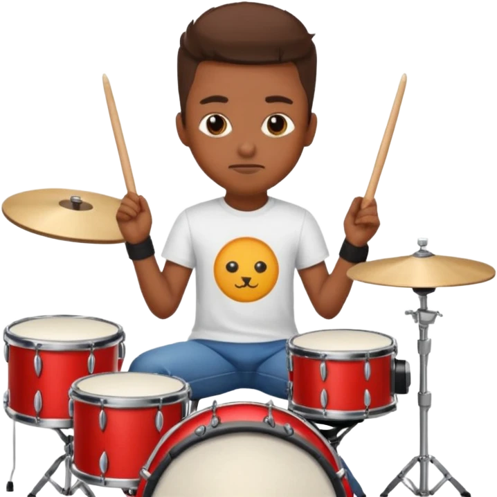 drummer at drum kit emoji