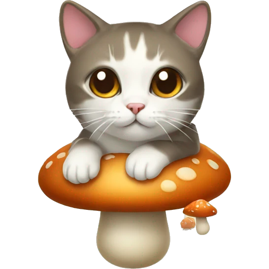 mushroom cat emoji