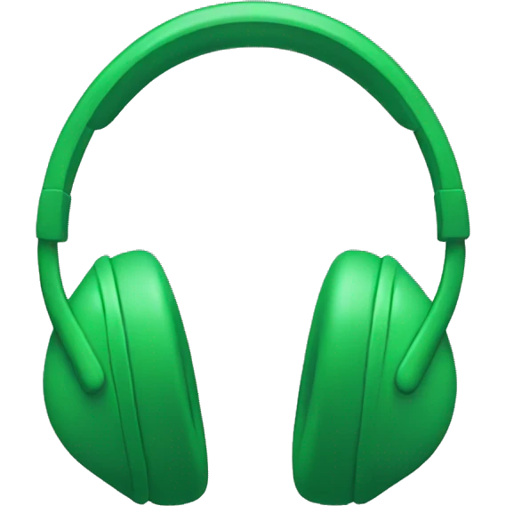 green headphones  emoji