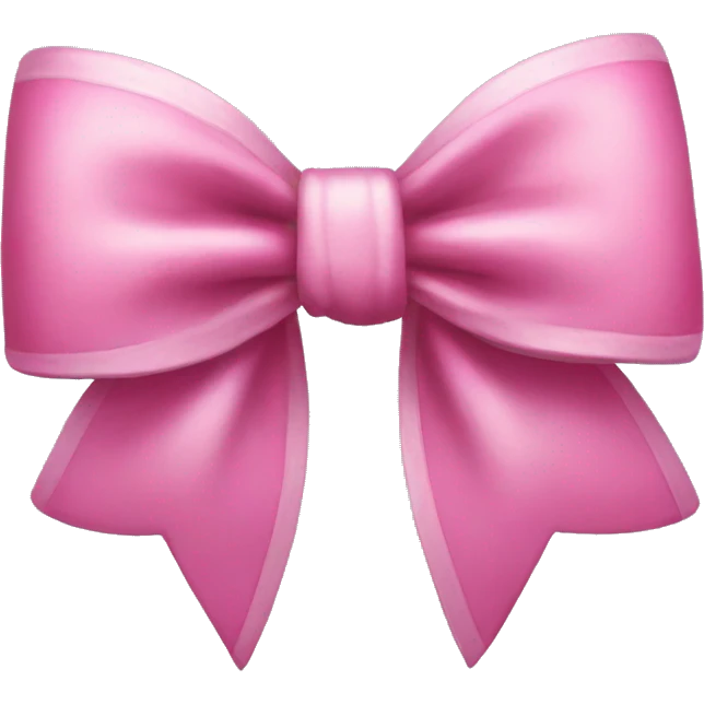 Velvet pink bow emoji