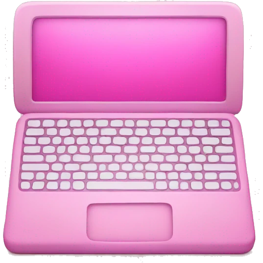 Pink Mac book emoji