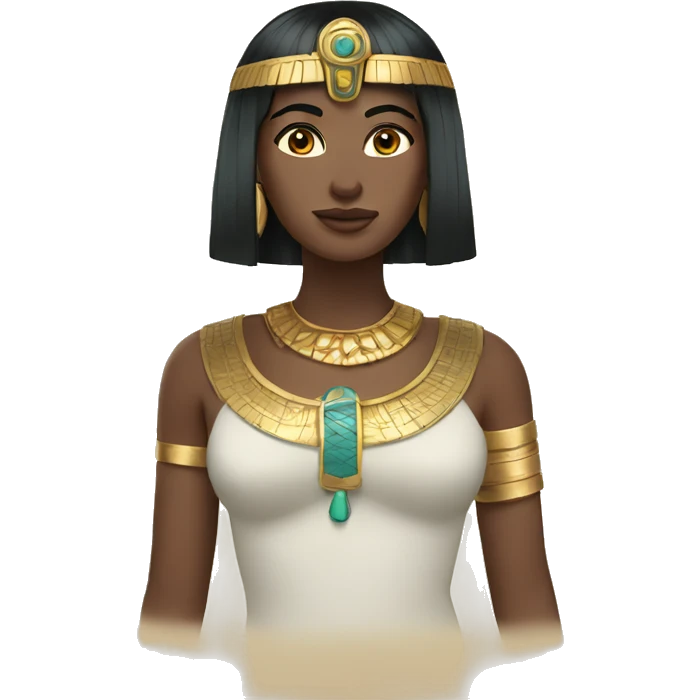Cleopatra with link hair emoji