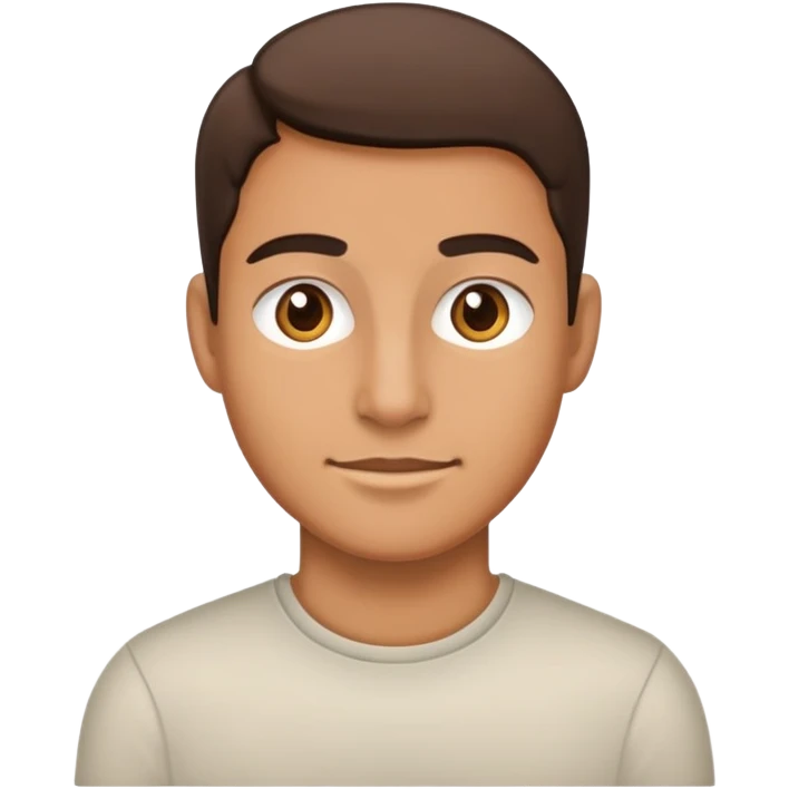 smiling person with neutral features emoji