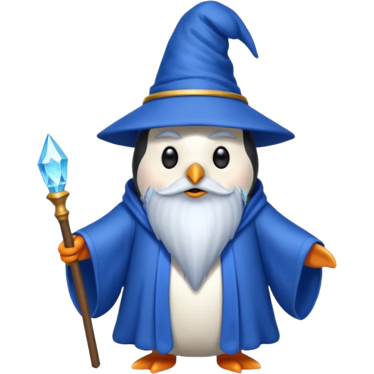 Penguin Wizard emoji