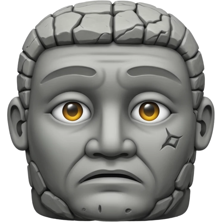 Make this emoji in professional vesion 🗿 emoji
