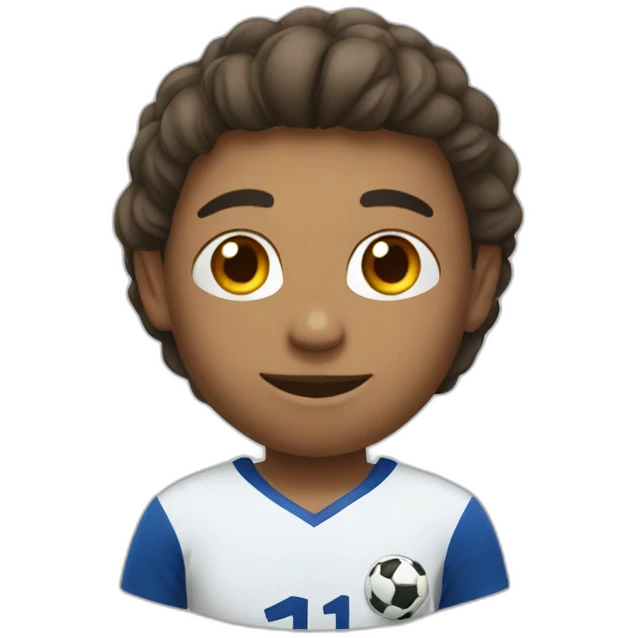 soccer player with 11 number emoji