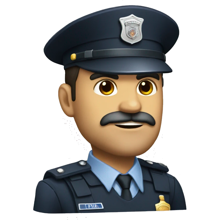 Policia barba blanca emoji