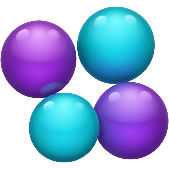 Purple turquoise  emoji