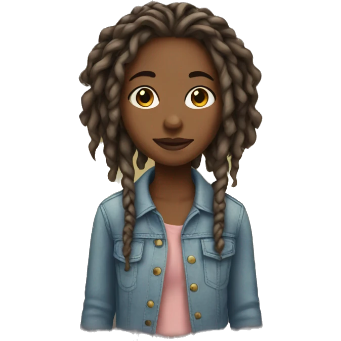 Girl with locs emoji
