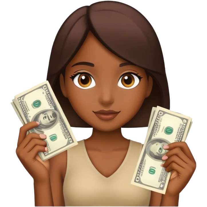 Girl cash emoji