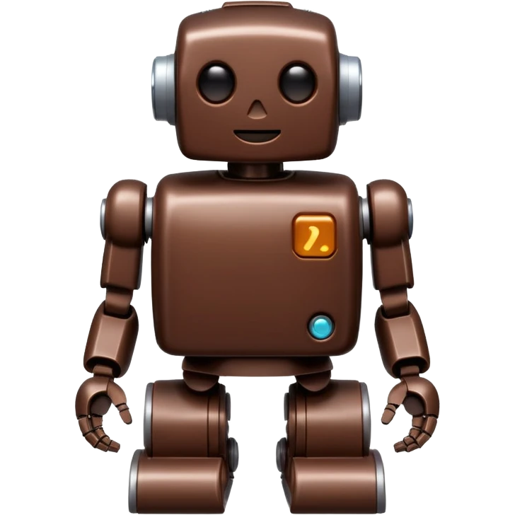 Robot made out of chocolate  emoji