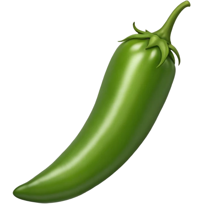 Green chilli emoji