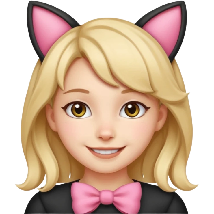 Бантики. Девочки котики emoji