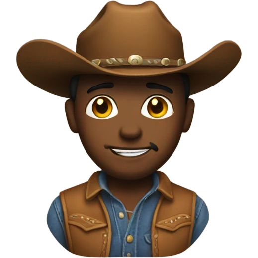 a cowboy with boots  emoji