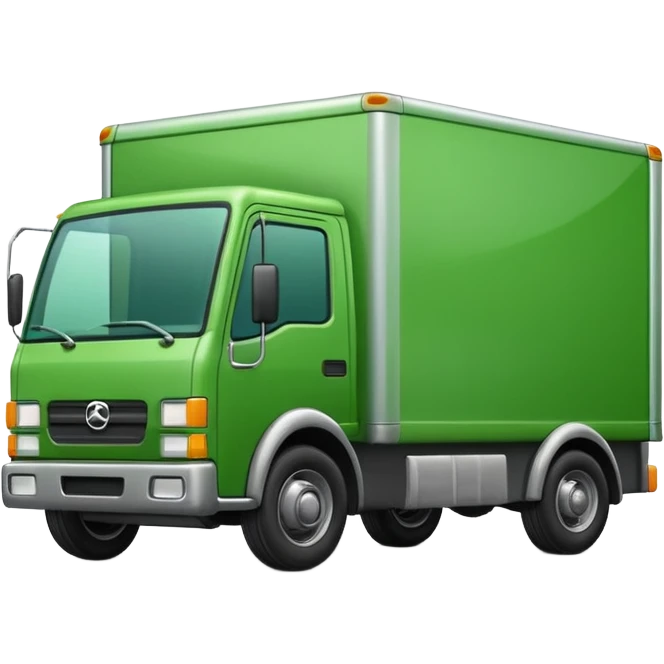 delivery truck green emoji