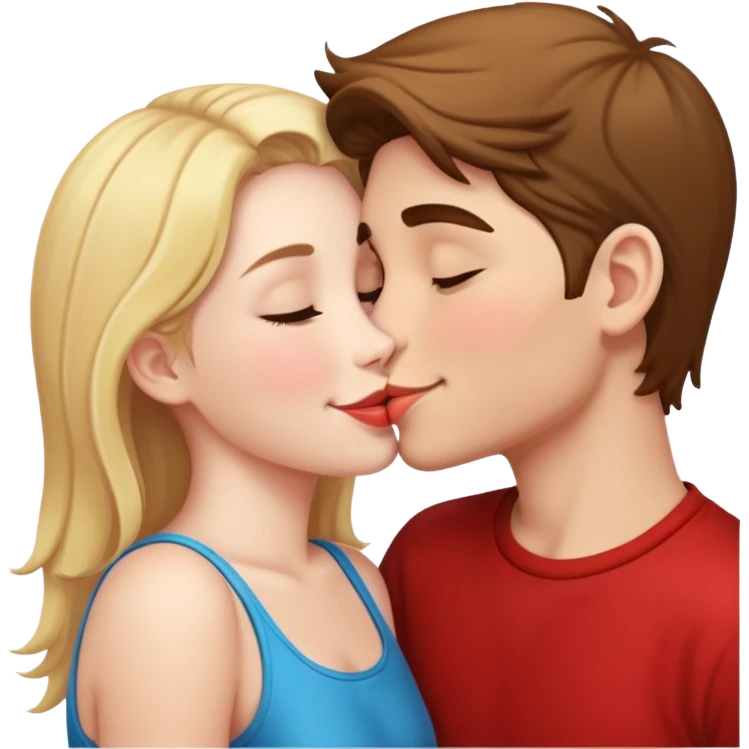 ولد يقبل فتاة emoji