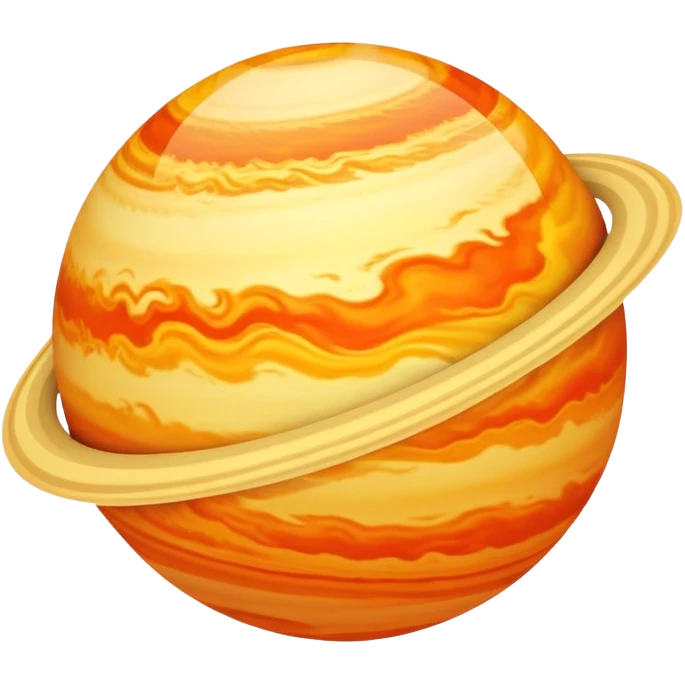 Planet Venus cloudy sphere emoji