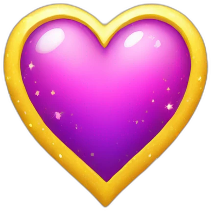 pink-and-purple-heart-with-yellow-sparkles emoji