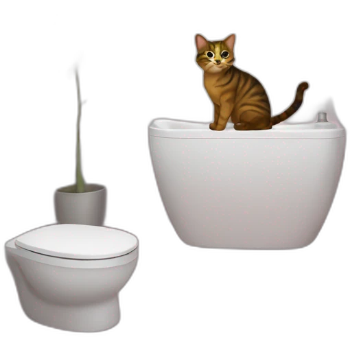 cat bathroom emoji