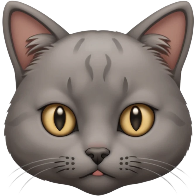 A sad cat emoji