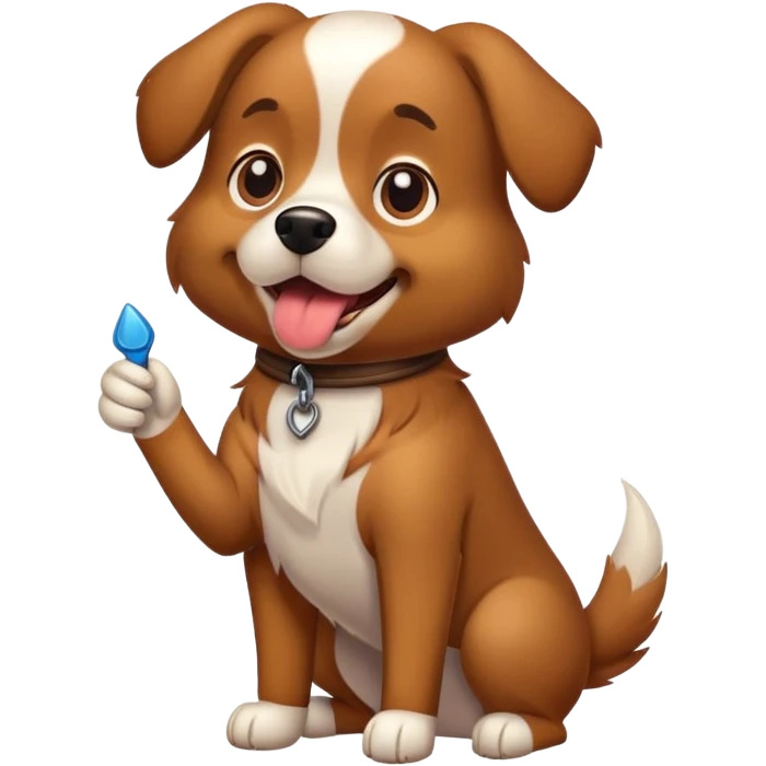 Dog with penis emoji