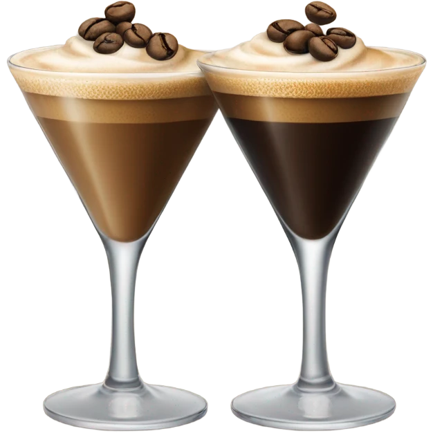 2 espresso martinis cheers emoji