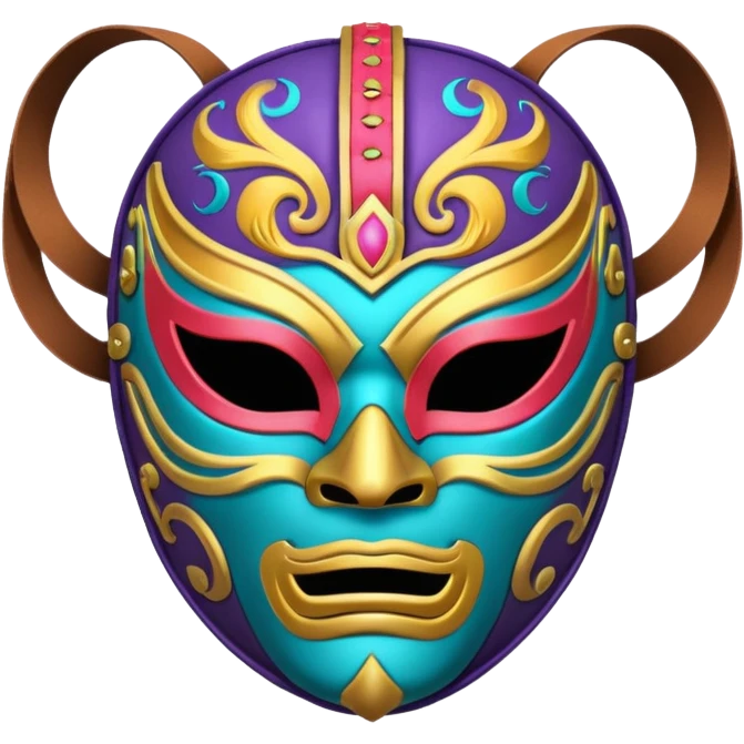 wrestling mask emoji
